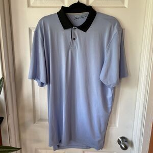 Greyson Polo Shirt Men’s XL Light Blue Short Par 4 Golf